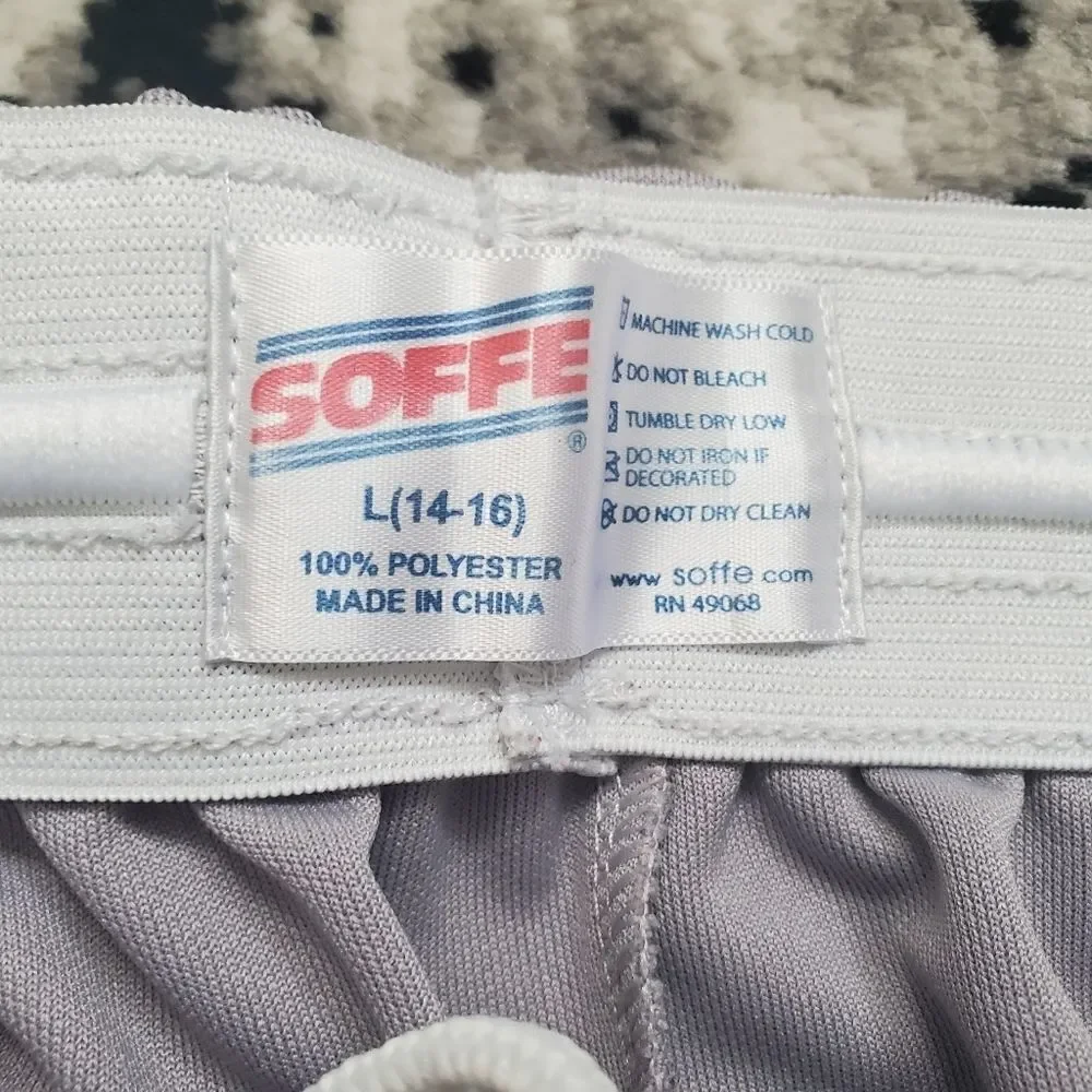 Soffe Boys Size 14/16 Gray Pull On Baseball Knickers